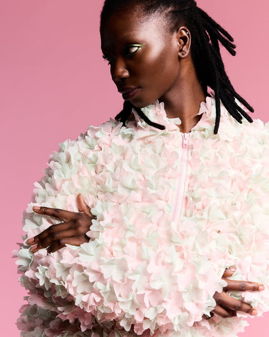 Flower Pink and Green Jacket