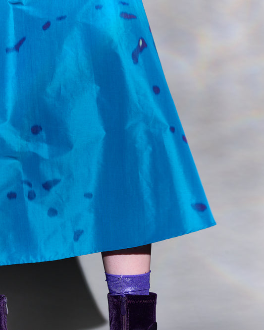 Blue Beasty Dot Skirt