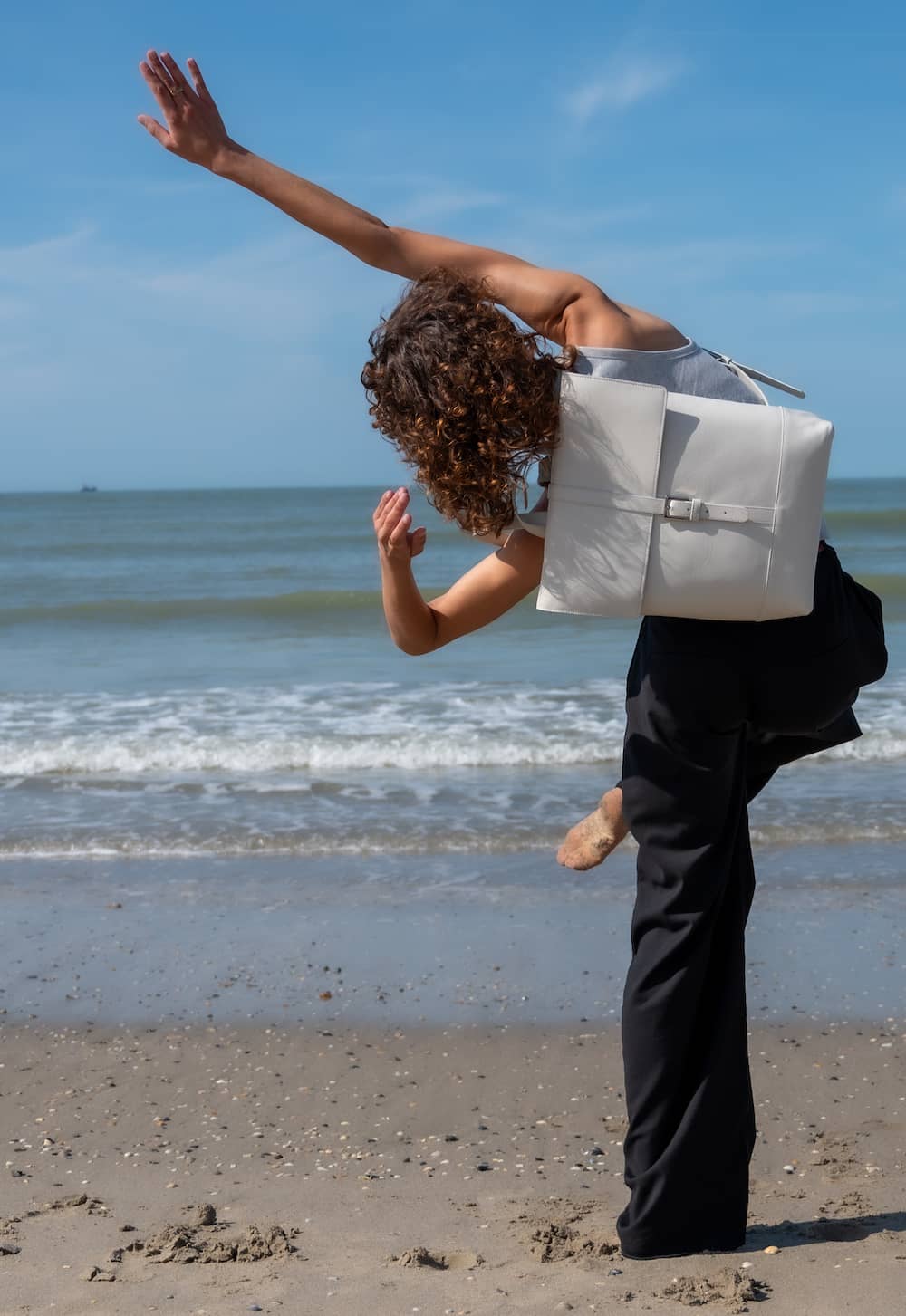 Backpack - smooth leather