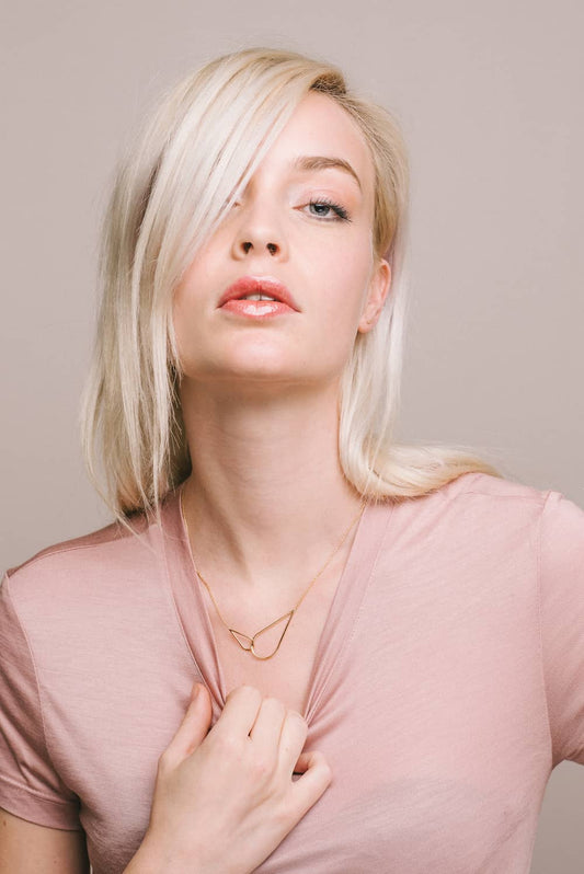 Aurore Havenne - Collier Raindrops - Argent plaqué or