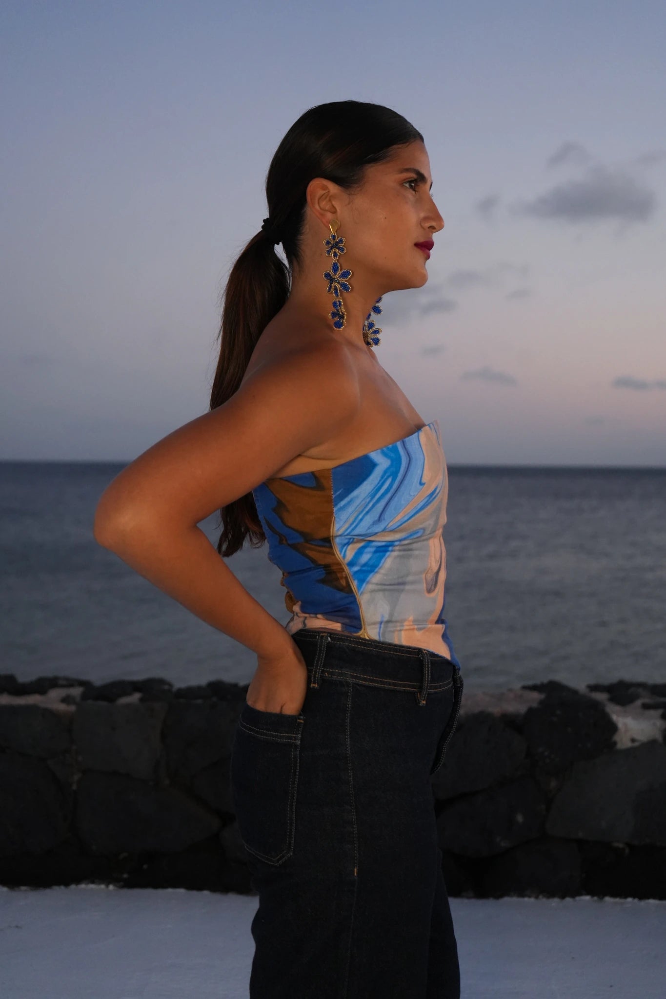 Vela Strapless Top
