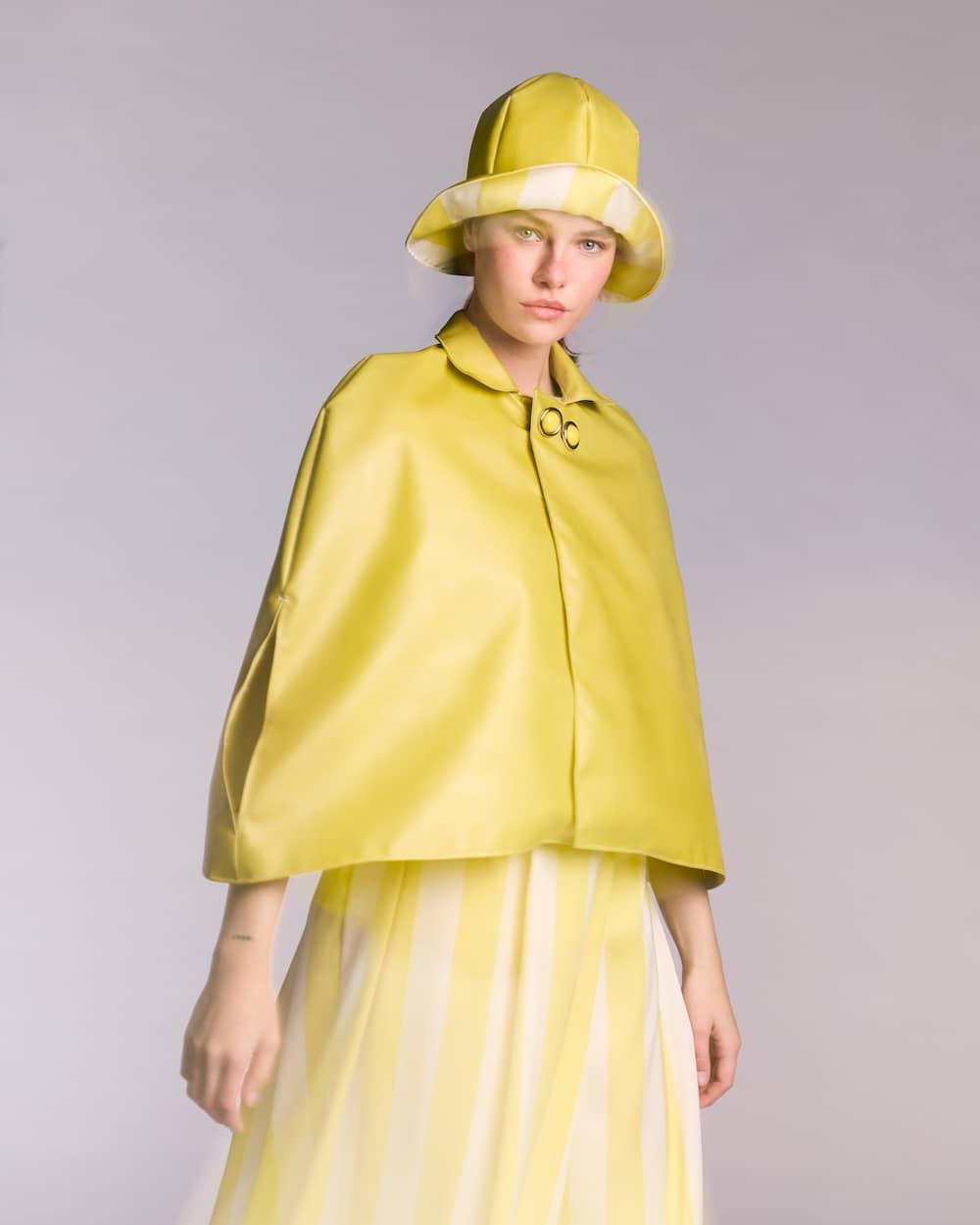 Yellow Cape with Hat