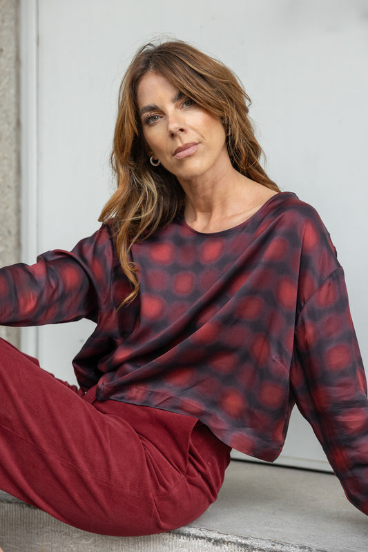 Candy blouse - Burgundy blur