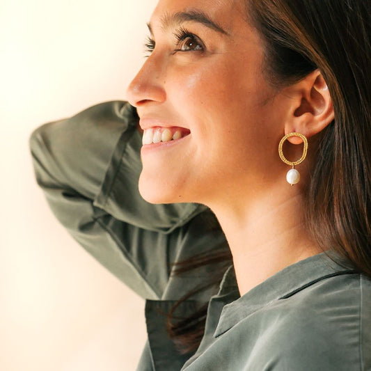 Tiroir de Lou - Boucles d'oreilles Alex - plaqué or