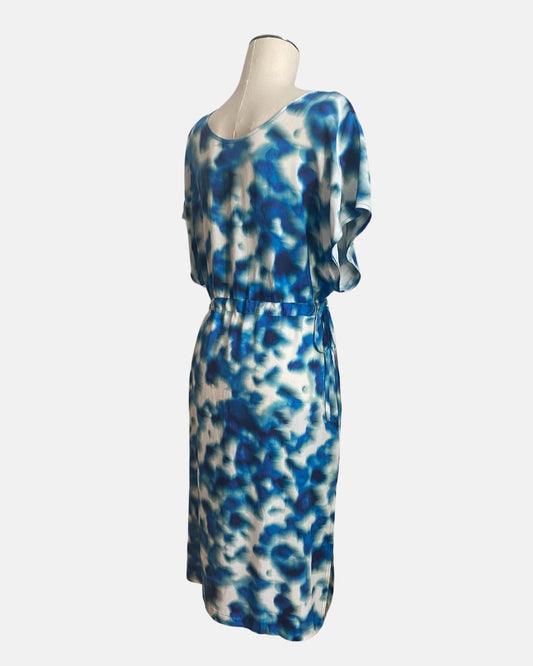 Twist Dress - Water Print