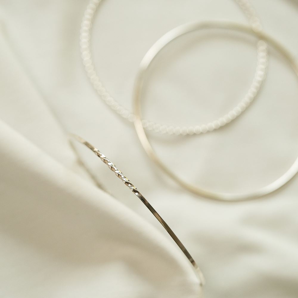 Marie-Hélène bangle (925 silver or gold plated)