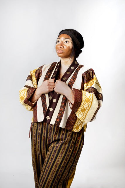 Yellow Gold Crop Kimono