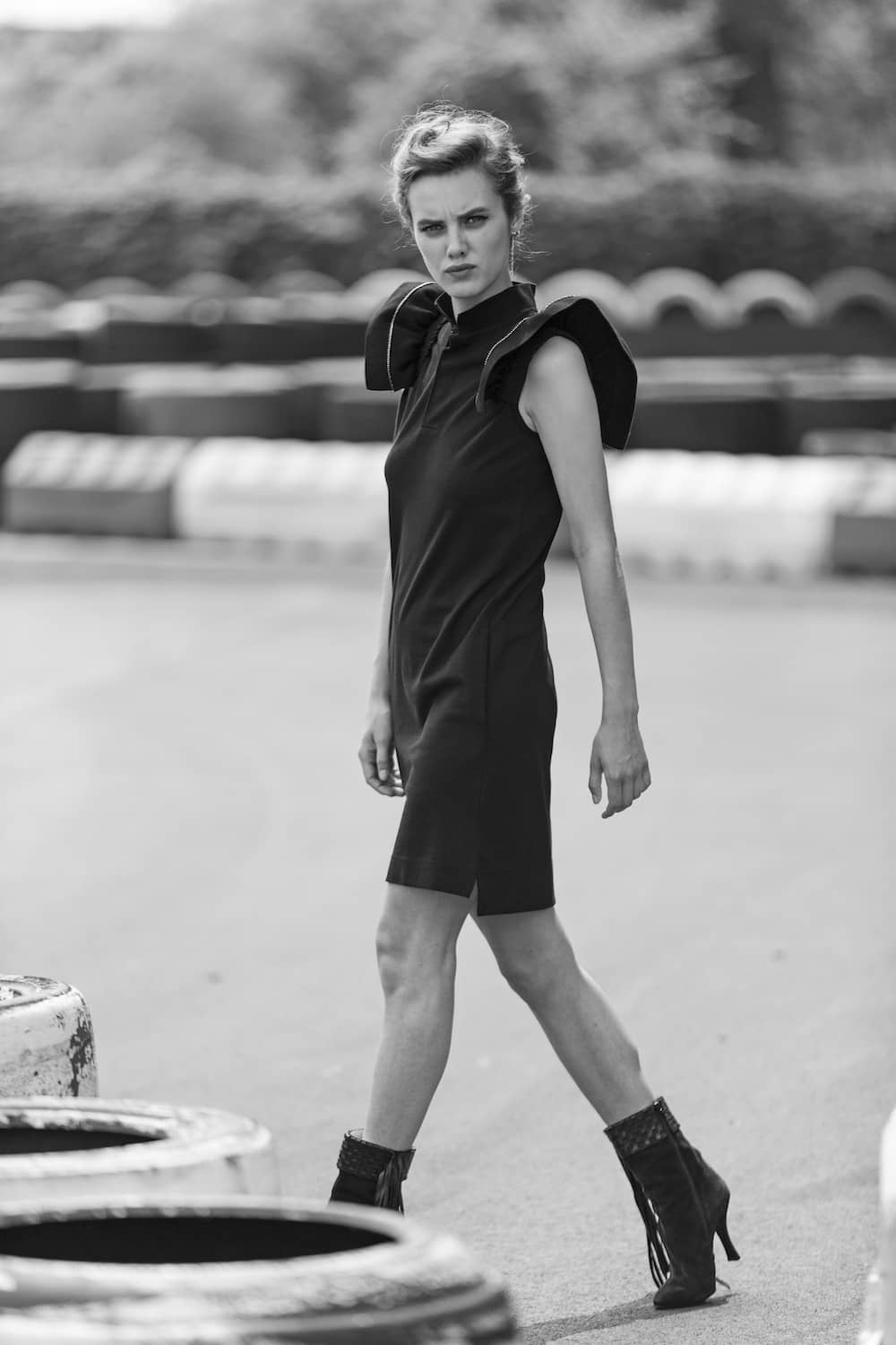 Polo Dress - Jacky Black