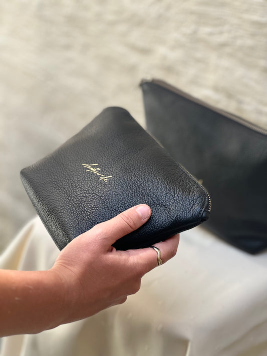 Trousse en cuir