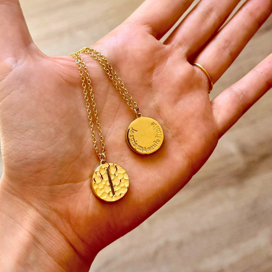 Collier olfactif bien-être Jeyma - Martelé