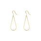 Aurore Havenne - Boucles d'oreilles Raindrops - Argent plaqué or