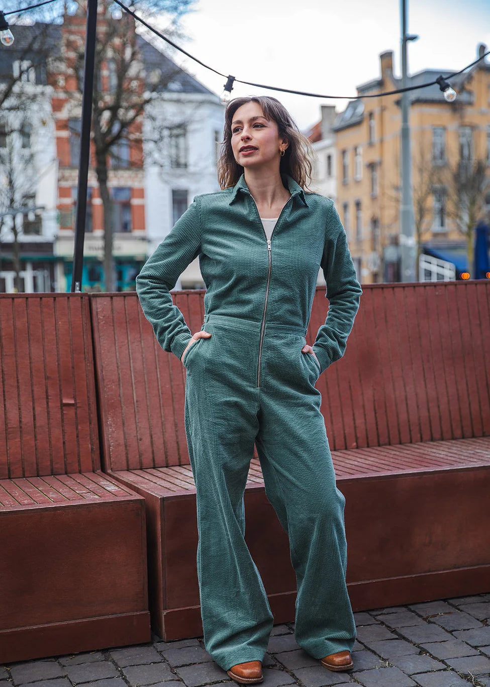 Aero Jumpsuit - Muted green