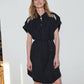 Boyfriend Shirt Dress - Marc Chains Black