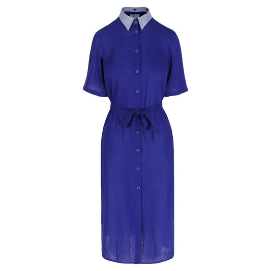 MON COL ANVERS - Saké Dress Royal Blue