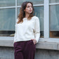 Mon Col Anvers - Pia Pull Ecru Knit