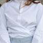 Pixie blouse - white dotted