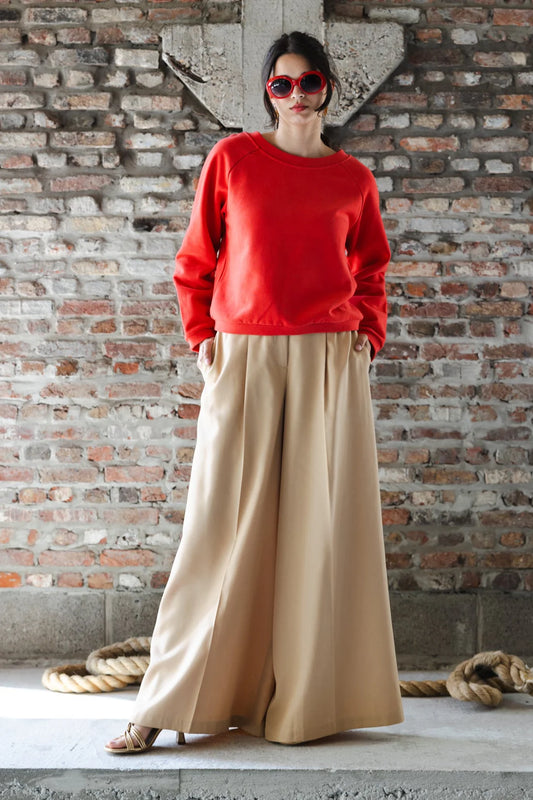 Sweater Soft Red - Organic cotton