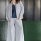 Clay pants - navy stripes