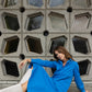 Polly Jean dress - Bright blue