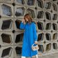 Polly Jean dress - Bright blue
