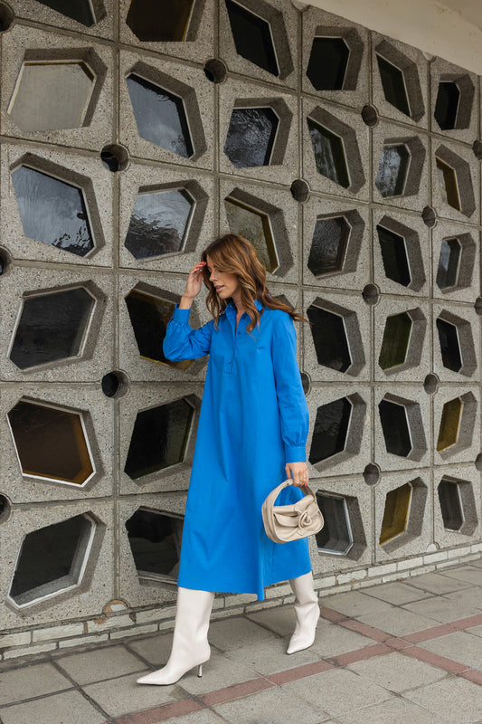 Polly Jean dress - Bright blue