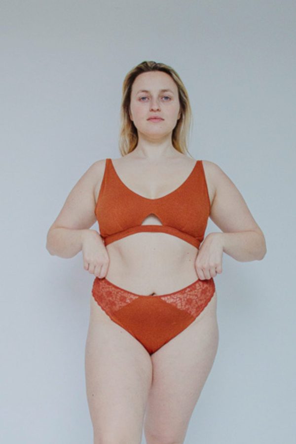 Odette la culottée - Soutien-gorge coton - Terracotta