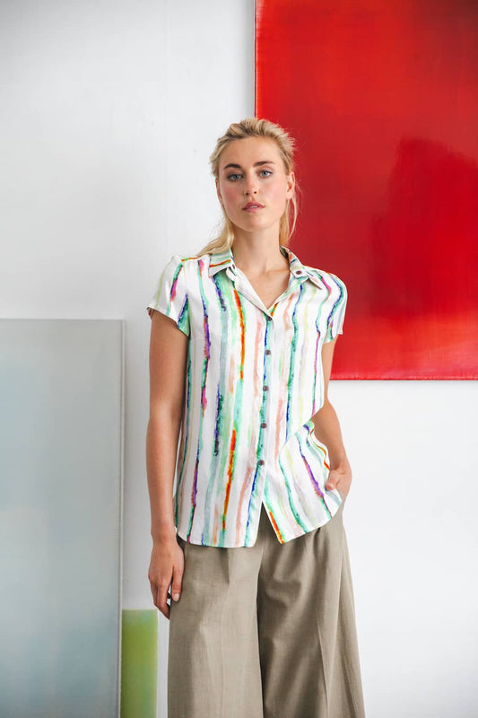 Oase blouse - Paint lines