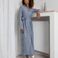 Robe longue Gris/Bleu