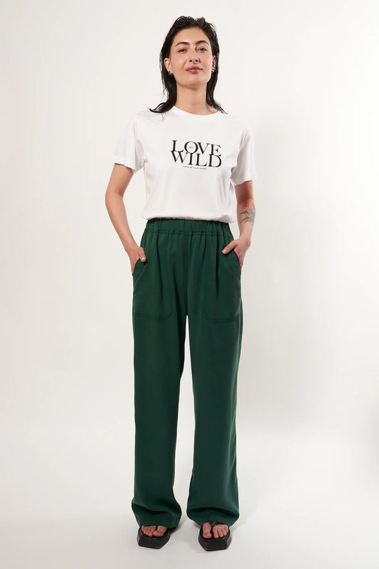 Fluid Trouser - Forest Green