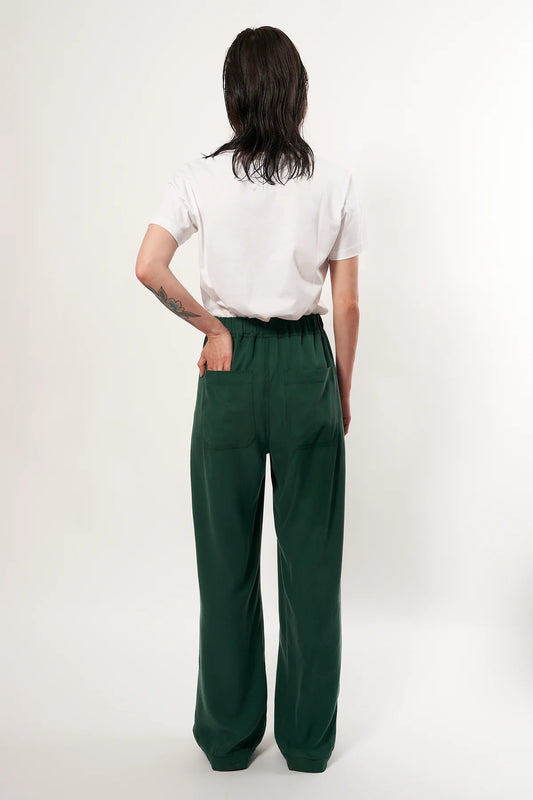 Fluid Trouser - Forest Green