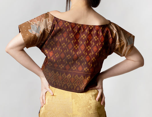 Copper Gold Crop Top