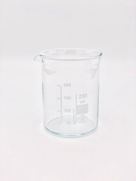 Graduated glass beaker - 100/250 ml