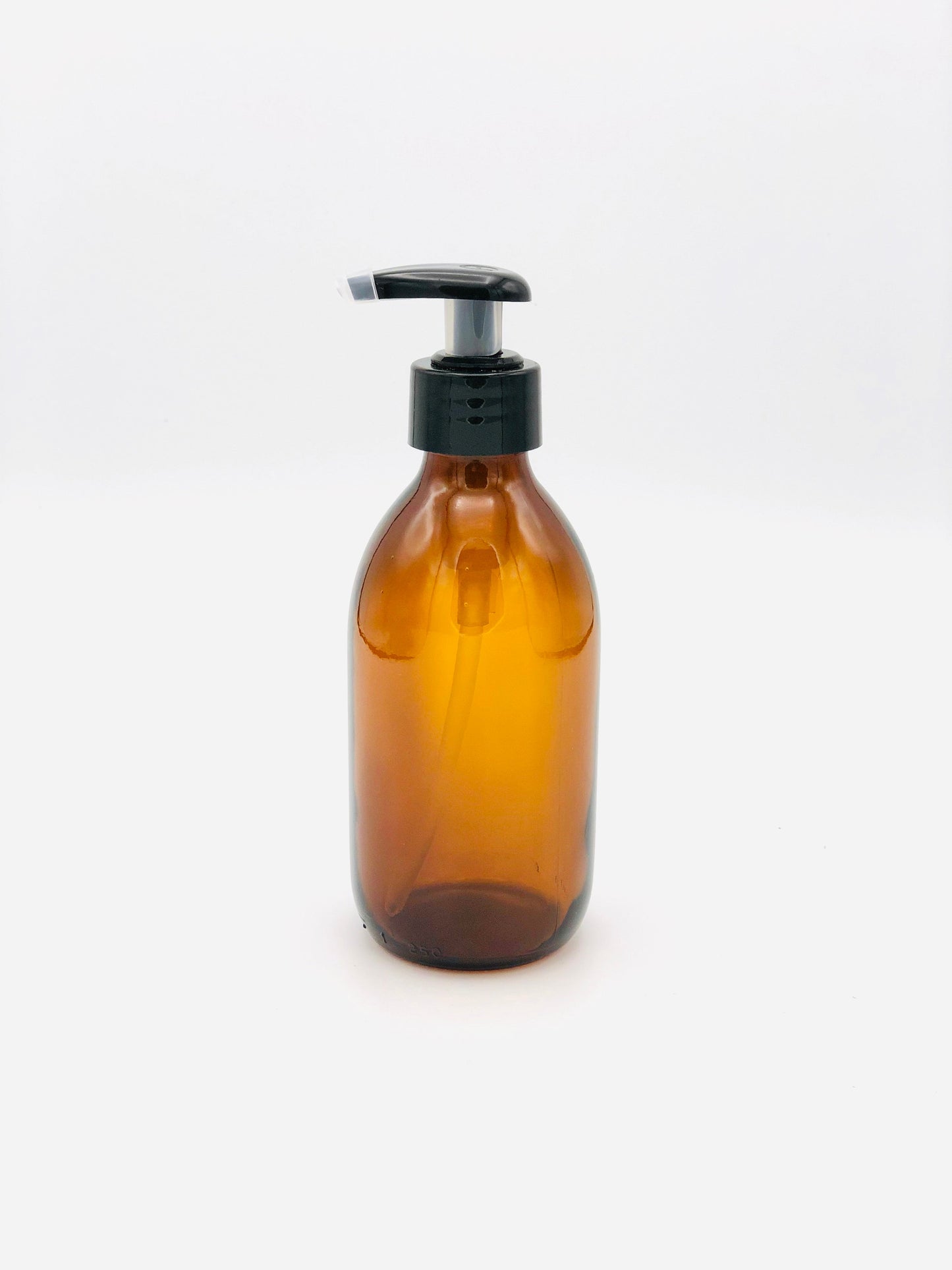 Amber glass pump bottle - 250 ml/500 ml