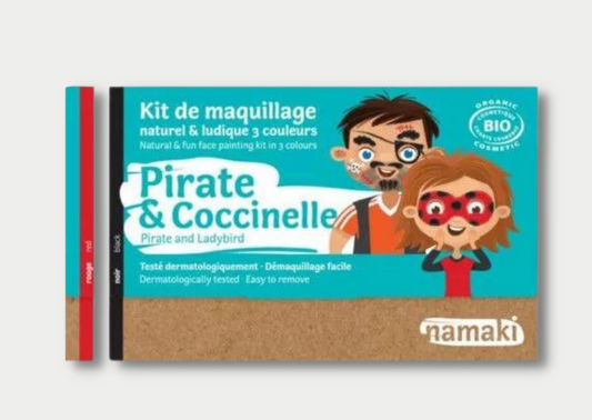 Kit de maquillage 3 couleurs - Pirate et Coccinelle