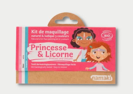 Kit de maquillage 3 couleurs - Princesse et Licorne