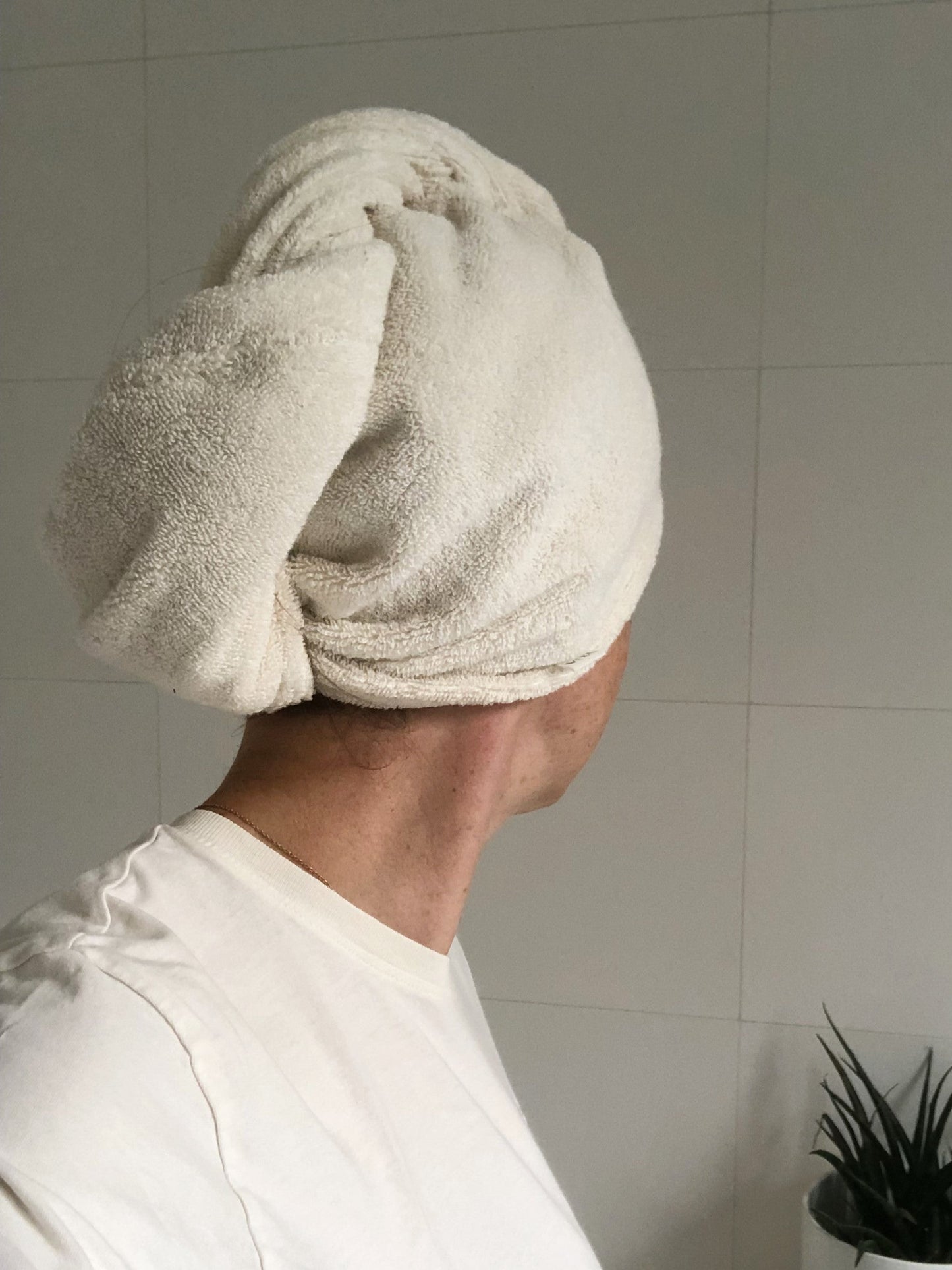 Organic cotton hair towel