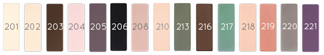 Matte eyeshadow (rectangular format)